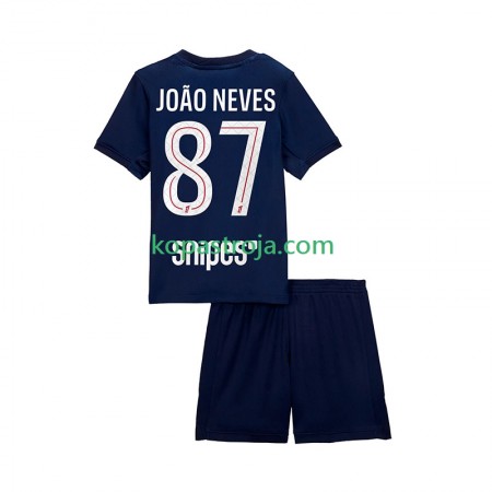 Billiga Fotbollströjor Paris Saint-Germain Joao Neves 87 Barn Hemma tröja 2025/26 Kortärmad